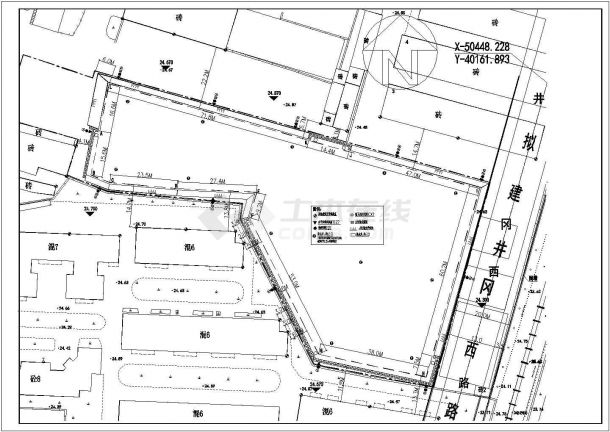 某市2014年6.6米深地下室土钉墙+排桩基坑支护全套施工图-图二