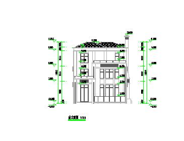 某地三层框架结构欧式风格别墅建筑设计施工方案-图二