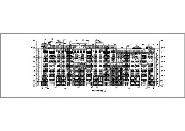 某地七层框架结构洋房住宅建筑施工图-图一
