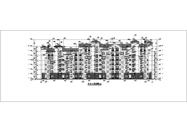 某地七层框架结构洋房住宅建筑施工图-图二