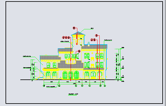 【山西】晋城市3层框架结构幼儿园建筑设计施工图_图1