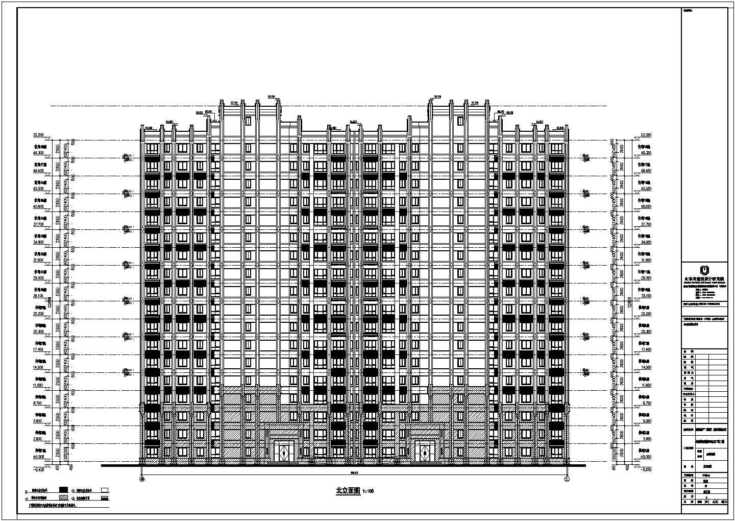 安徽省某中学五层框架结构教学楼全套建筑结构施工图