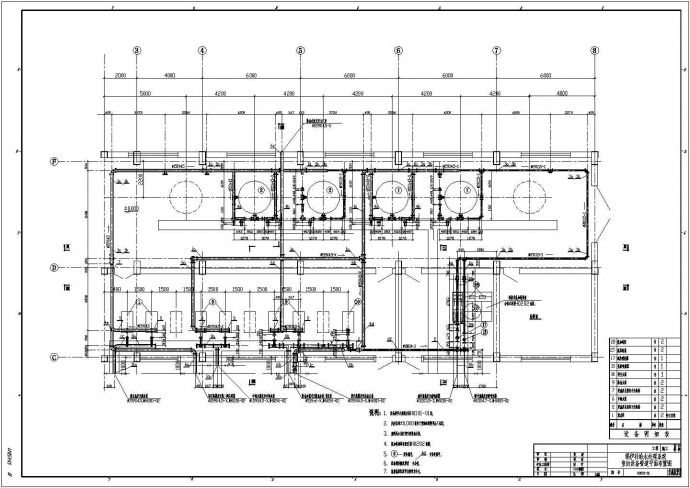 全套电厂锅炉补给水处理系统设备管道布置安装图纸_图1