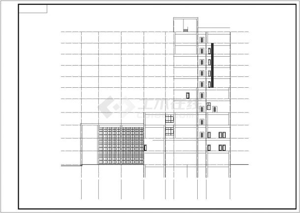 某地十一层框架结构医院建筑设计施工图-图二