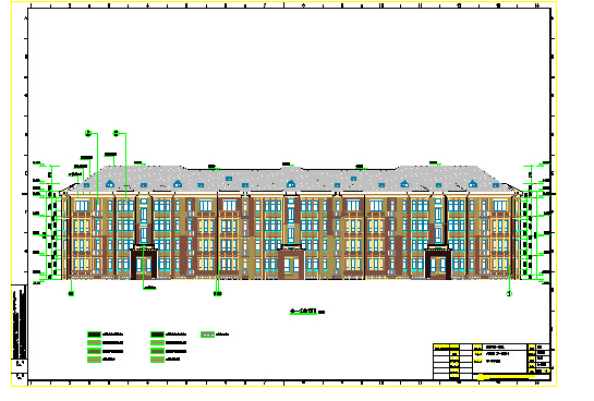 【东北】六层法式新古典主义住宅建筑施工图