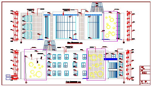 某地三层框架结构幼儿园建筑设计施工图-图二