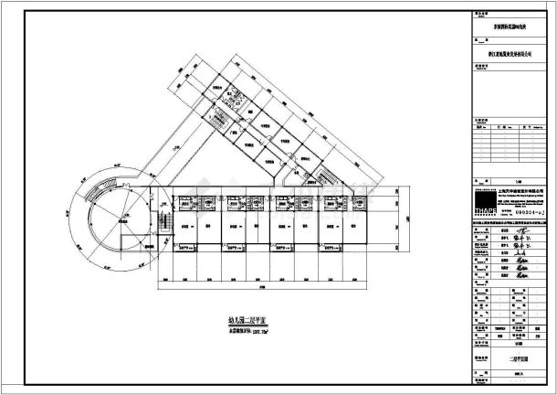 某地框架结构3层幼儿园建筑设计方案图-图二