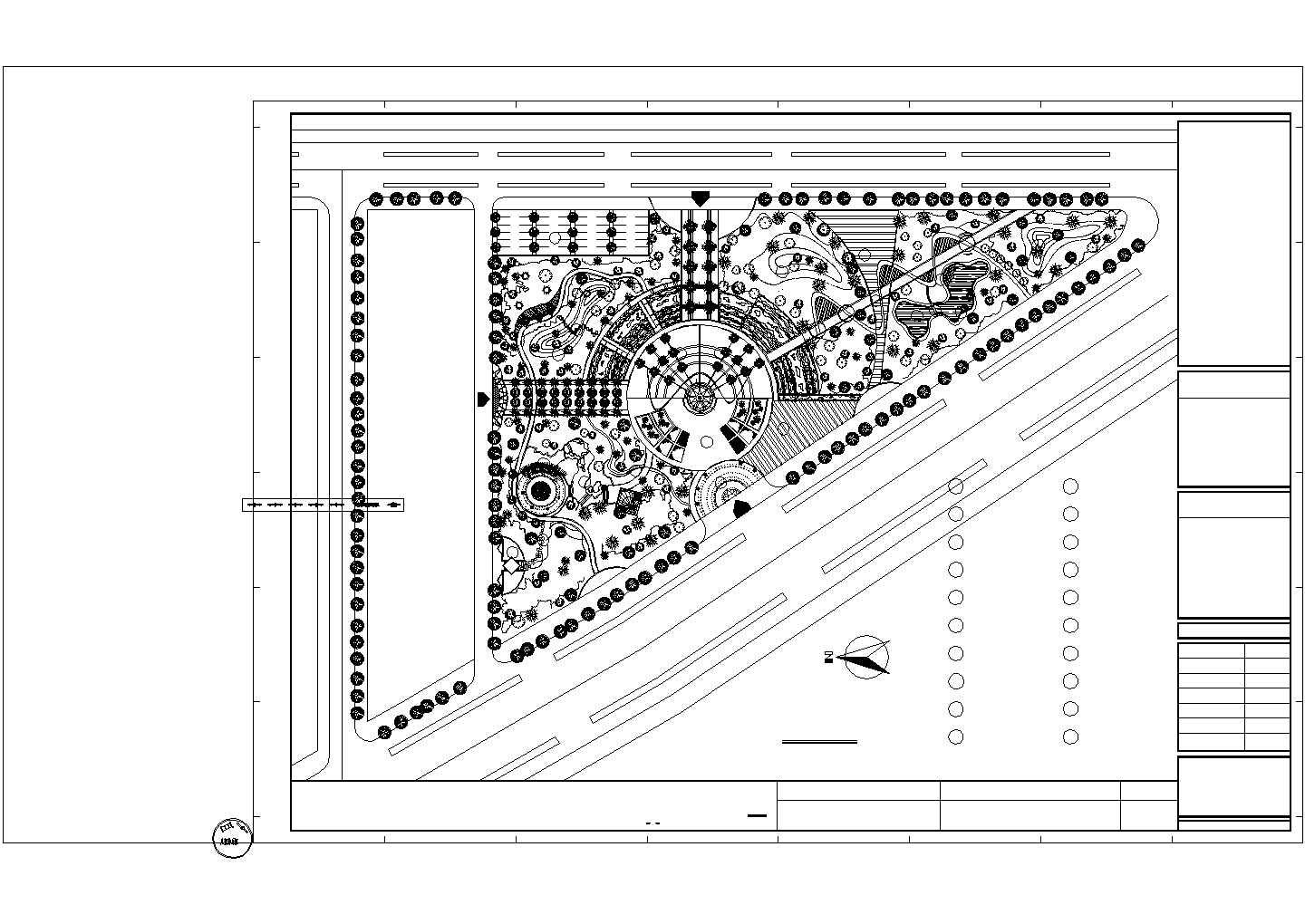 【兰州】酒泉路某广场设计平面图