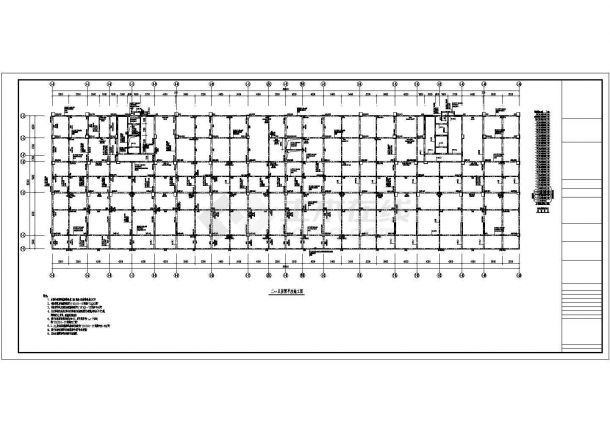 某市区30层框架剪力墙结构商住楼图纸-图二