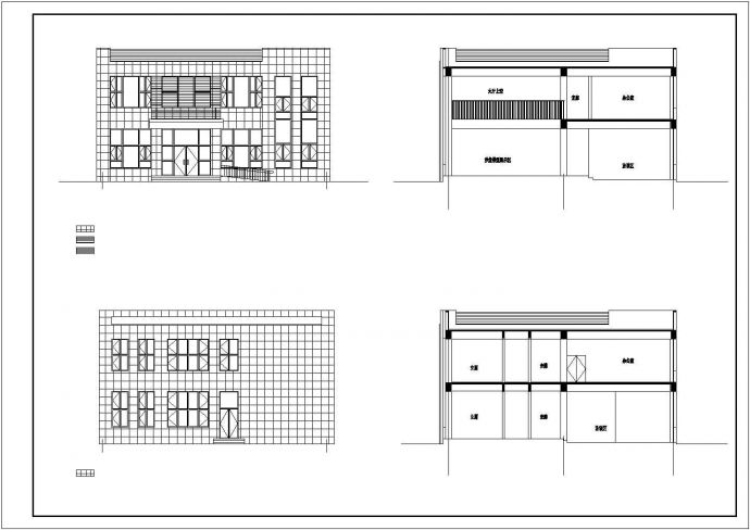某房地产开发项目售楼处建筑方案设计图_图1