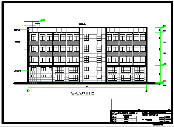 某地五层框架结构教学楼建筑设计施工图_图1