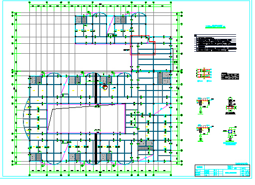 3层框架结构幼儿园结构设计施工图_图1