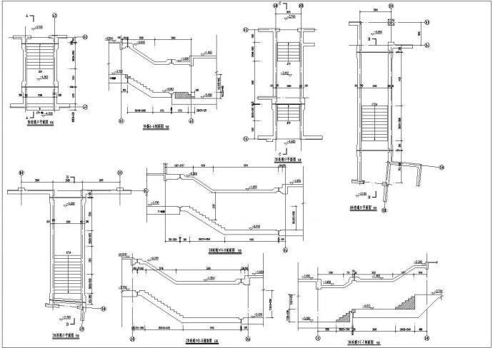 大型地下一层车库结构施工cad图纸_图1