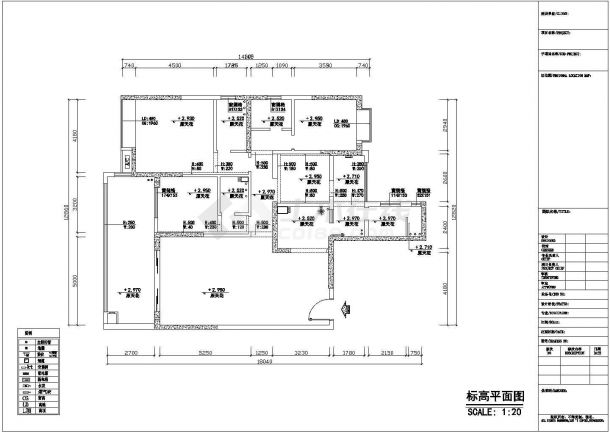 【湛江市】三室两厅装修施工图-图二