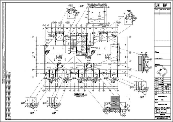 【贵阳】5层大营坡商圈框架结构设计图_图1