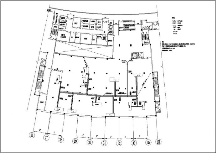 曙光医院净化室框架4层结构图纸_图1