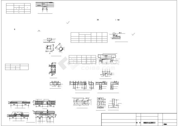 某地3层框架商场建筑结构施工图-图二