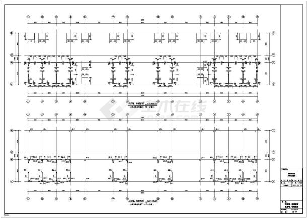 框剪结构五层宿舍结构设计施工图-图二