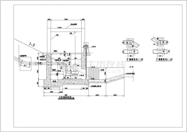 某地灌溉、排水合一泵站设计结构图-图二