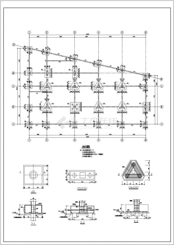多层钢结构工程结构设计施工图-图二
