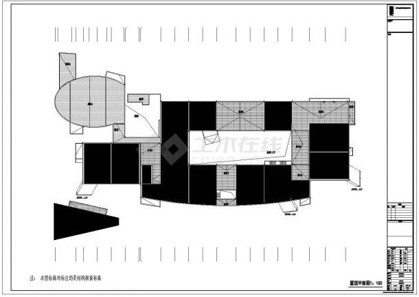 三层幼儿园建筑、结构设计图-图一