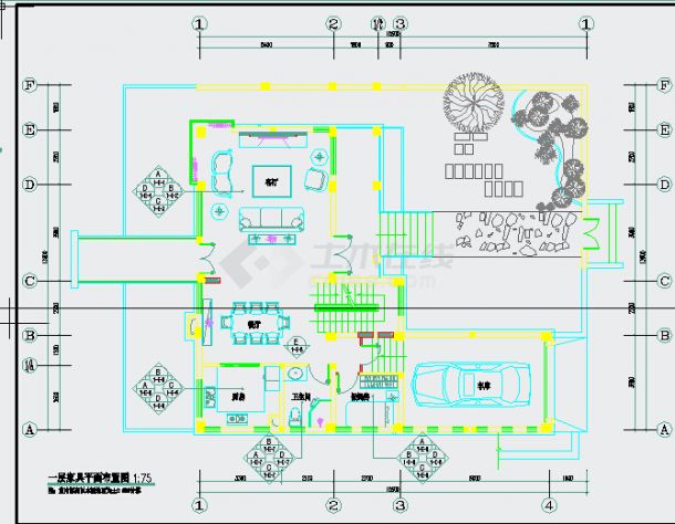 某4层别墅简欧风格精装修全套设计施工图-图二