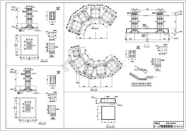 混凝土搅拌站土建基础施工图-图二