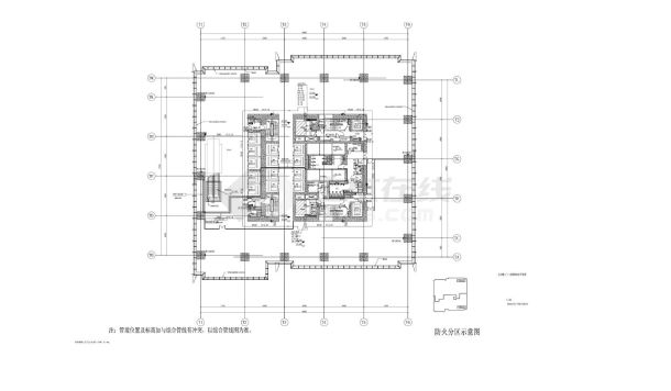 办公楼三十二层消防给水平面图-图一