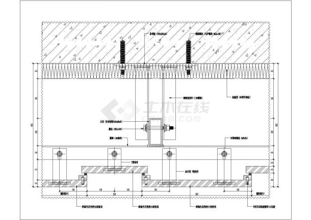 高端石材幕墙节点设计CAD详图-图二