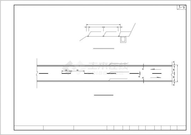 某地路侧A级护栏设计施工图（附路基标线）-图一