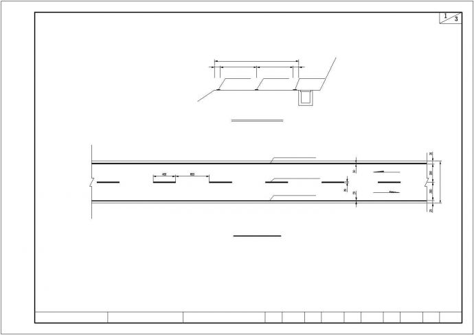 某地路侧A级护栏设计施工图（附路基标线）_图1