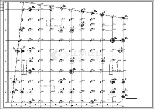 某框架剪力墙商业中心结构设计施工图-图二