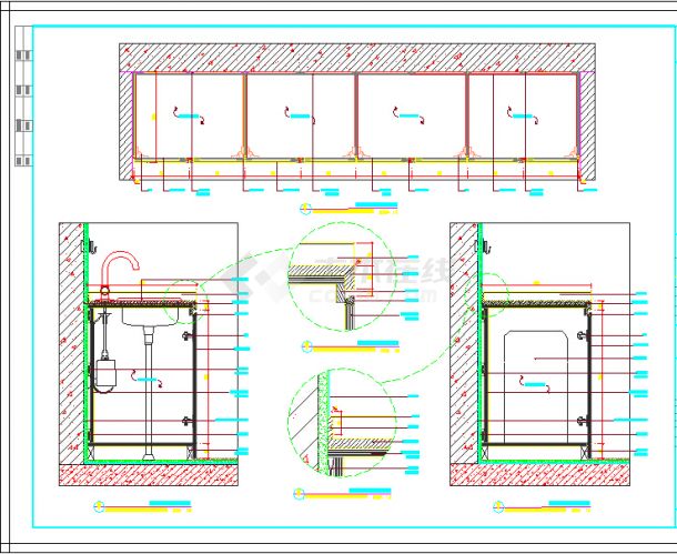 包含顶、墙、地面在内的十几种施工通用节点详图-图二