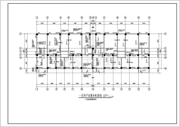 钢筋混凝土框剪结构住宅结构设计施工图-图二