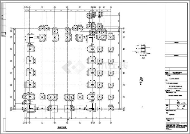 某大专院校体育馆结构设计施工图-图一