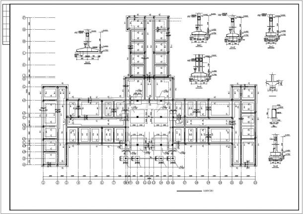 某中医院框架结构门诊楼结构设计施工图-图二