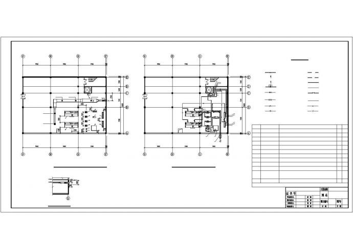 某地中型商场空调CAD施工设计图纸_图1