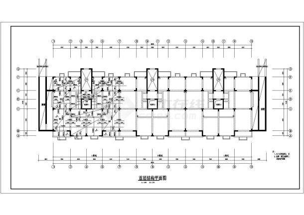 某13层框剪结构住宅楼结构设计施工图-图二