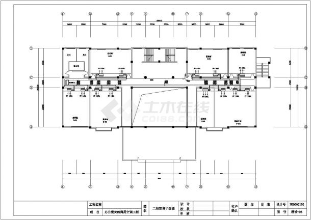 商业办公楼美的商用空调工程CAD图纸-图二