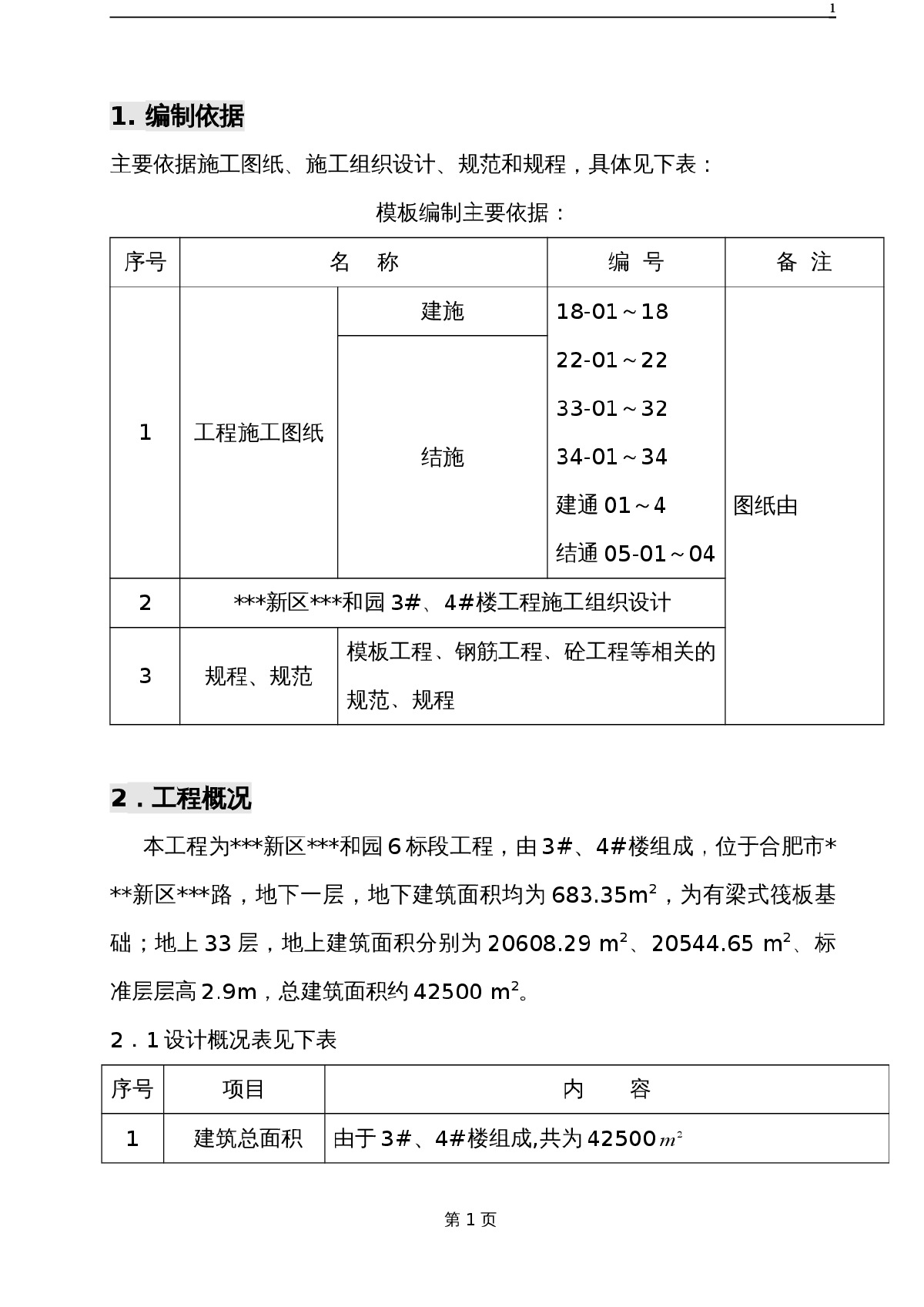 安徽某住宅工程双面覆膜竹胶模板施工方案