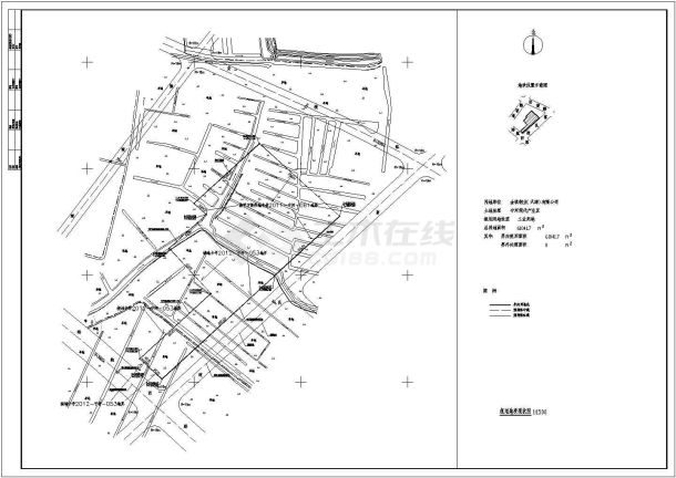 某地工业厂区规划设计CAD参考图-图一