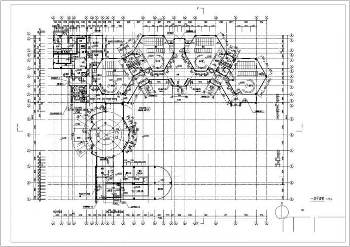 某地区二层幼儿园建筑参考CAD详图_图1