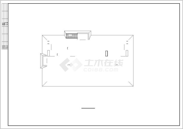 某乡镇小学学生宿舍楼施工图-图一