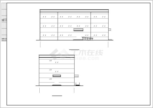 某乡镇小学学生宿舍楼施工图-图二