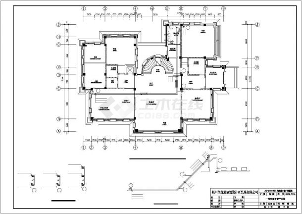 4层楼别墅供暖CAD参考示意图-图二