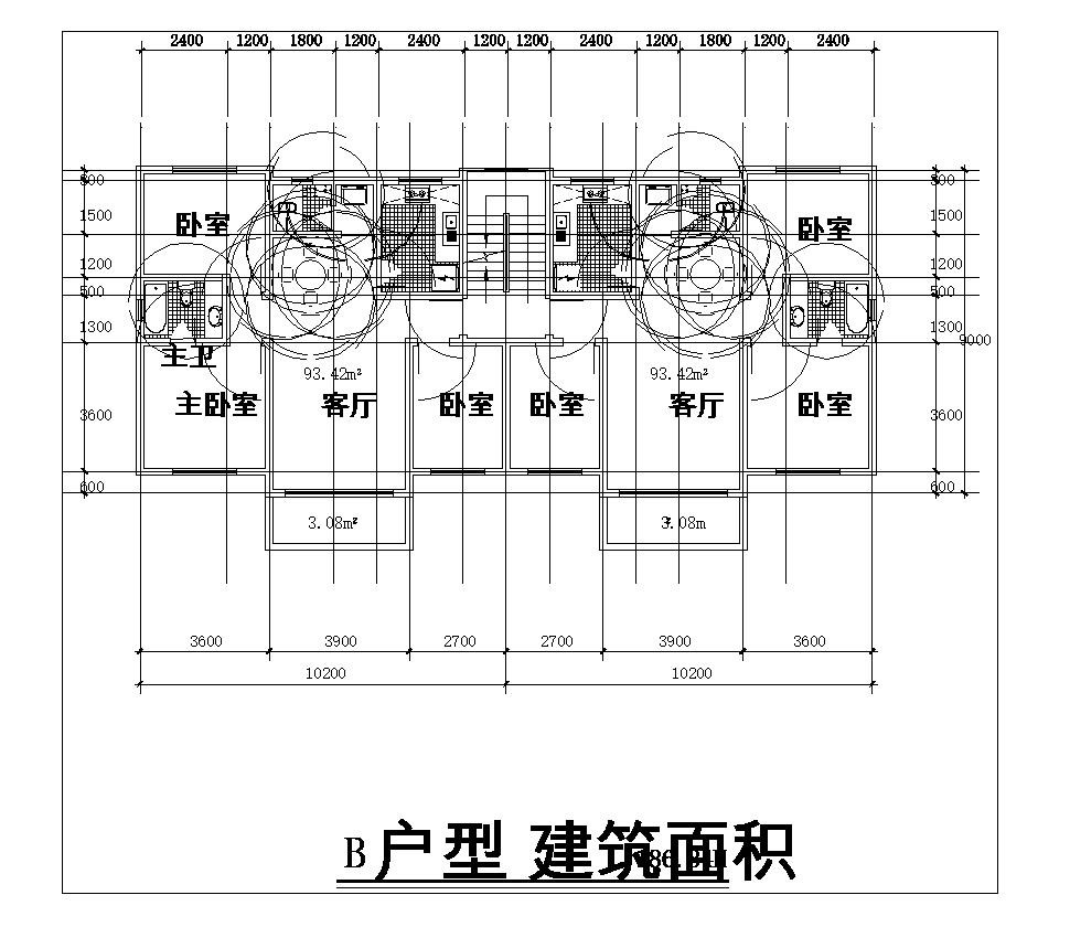 某住宅户型平面设计图