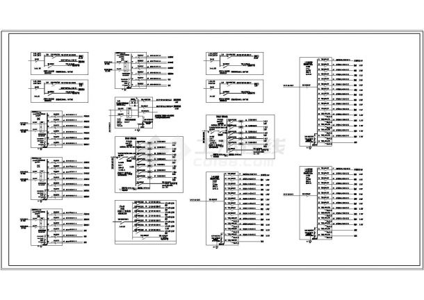 【河南】某厂区一大型电子厂房电气设计图（新火灾报警系统+水炮控制原理）电气全套图纸-图二