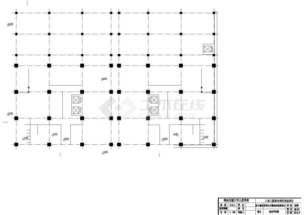 西安长丰园5#商住楼设计施工图-图二