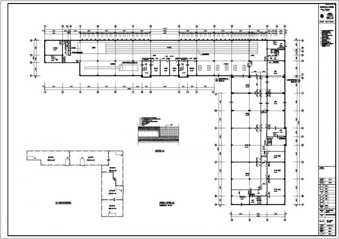 财经职大教学楼建筑设计CAD施工图_图1