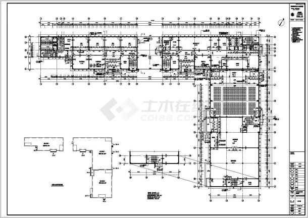 财经职大教学楼建筑设计CAD施工图-图二